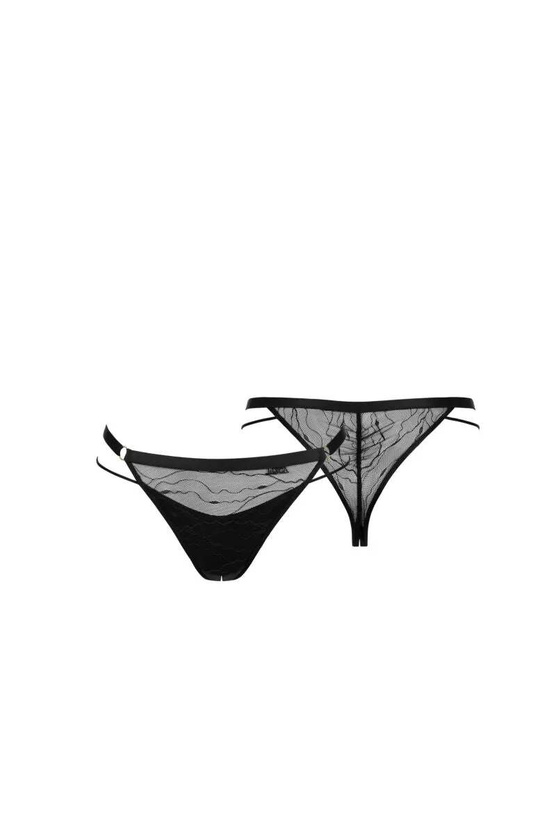 012357 NIGHTSCAPE  Bikini String - Black