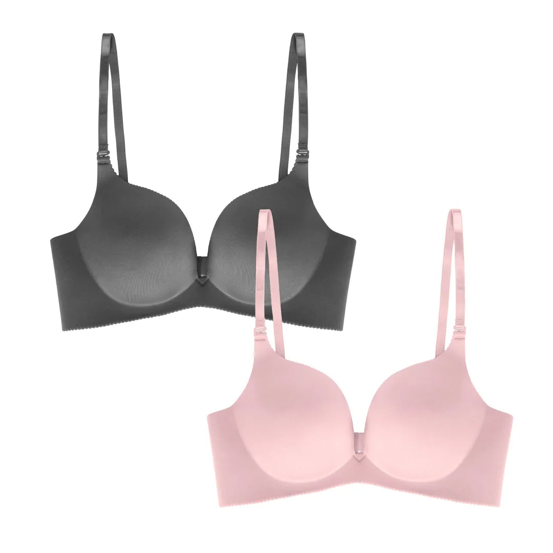 2 Pack Wireless Push Up Bra