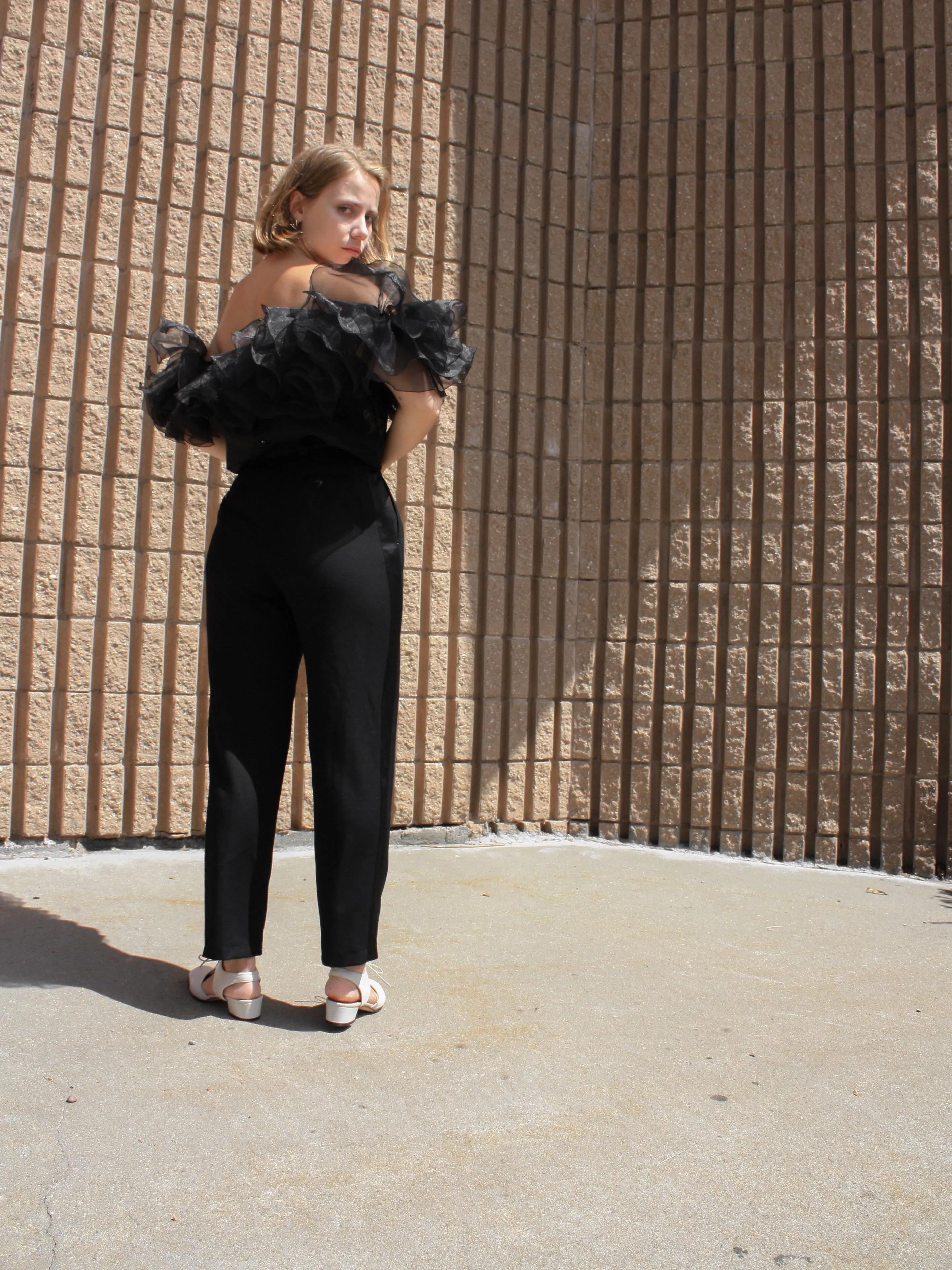 Armani Cropped Tuxedo Pants