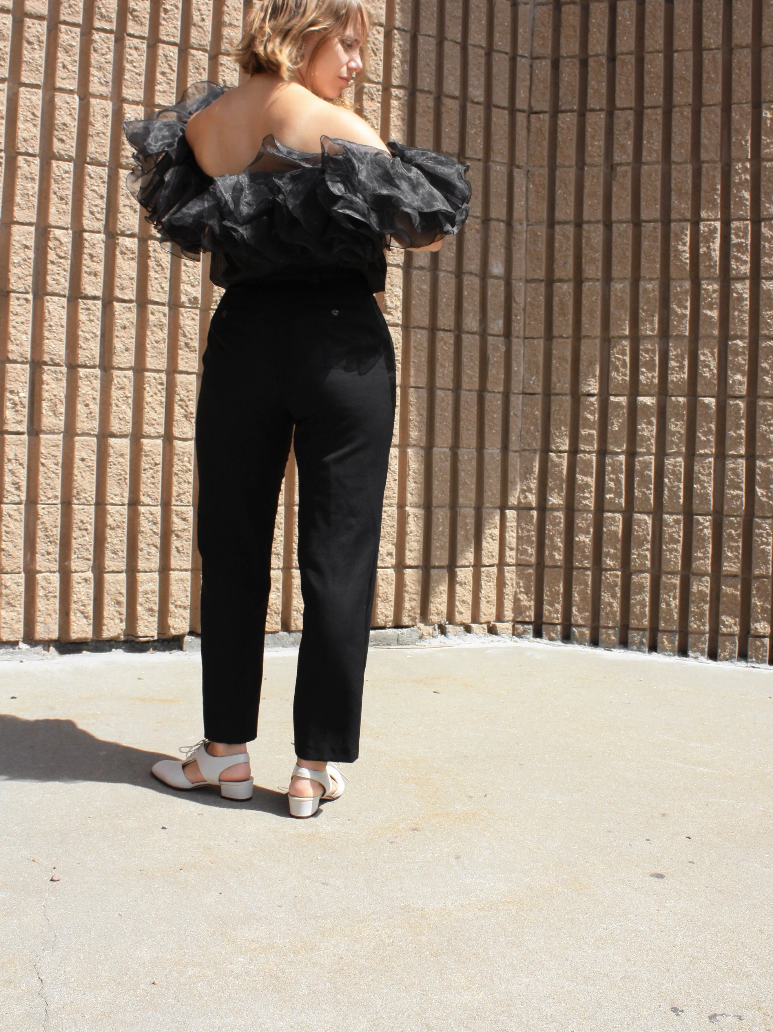Armani Cropped Tuxedo Pants