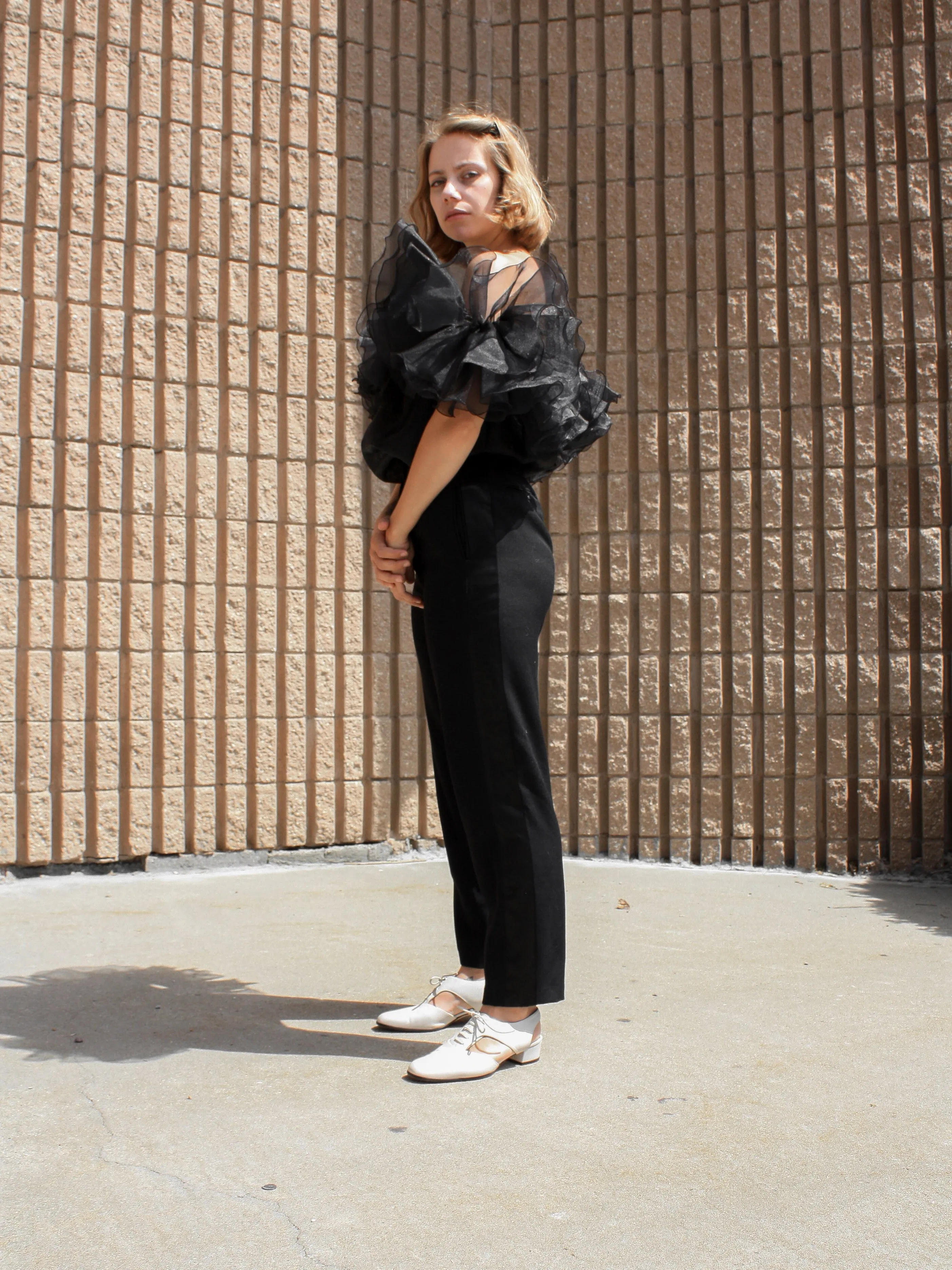 Armani Cropped Tuxedo Pants