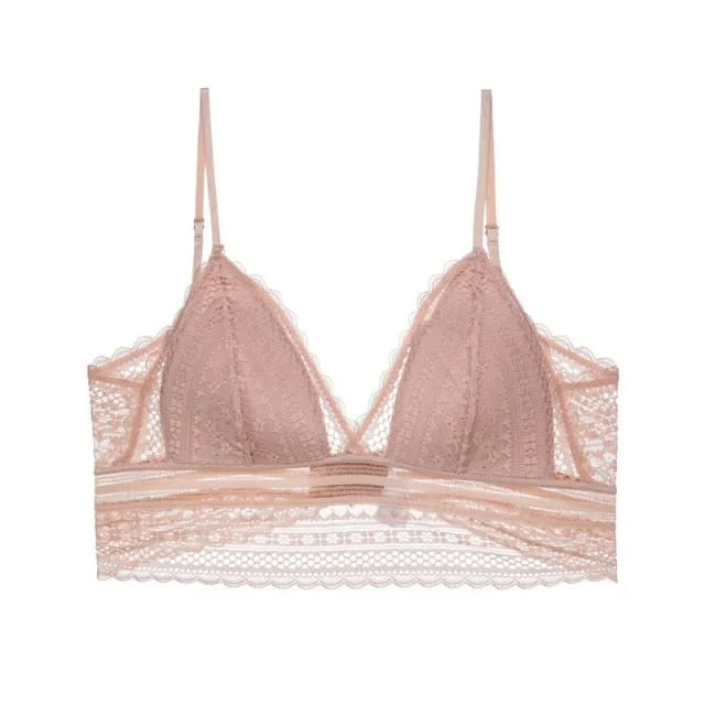 Backless Lace Bra Triangular