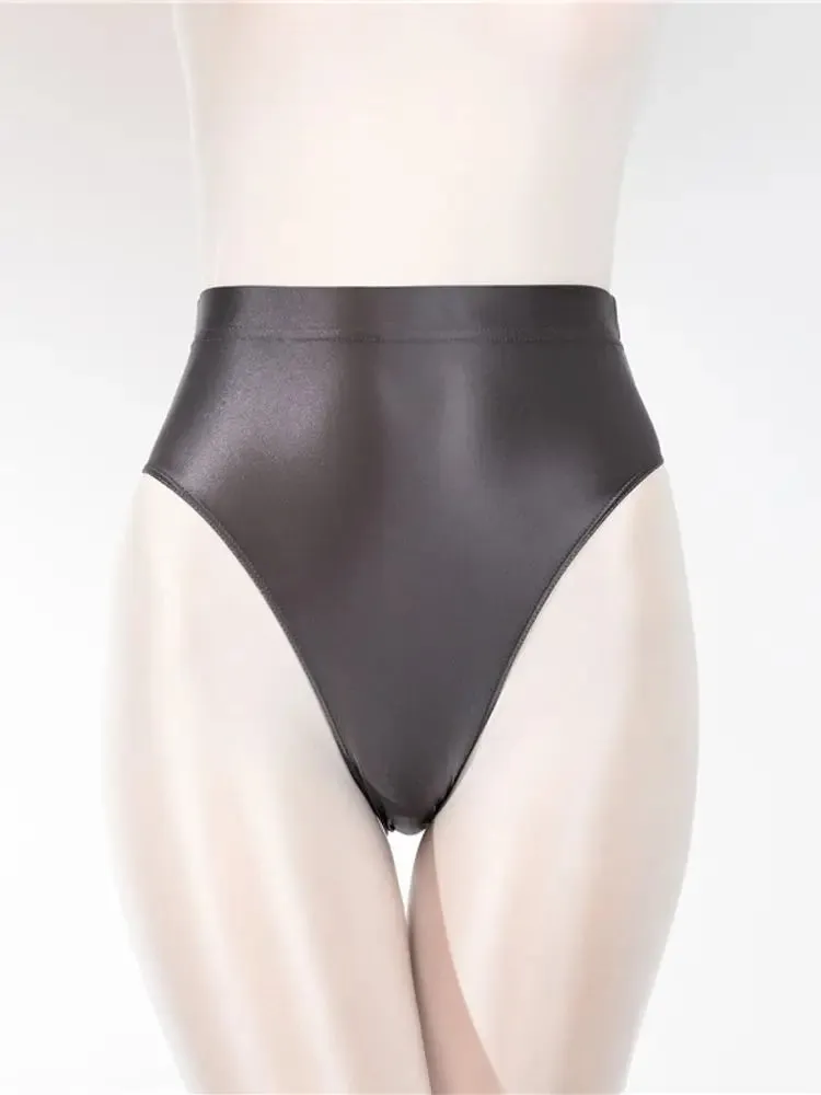 BodiModi LuxeCurve™️ Glossy Shiny High Leg Panties