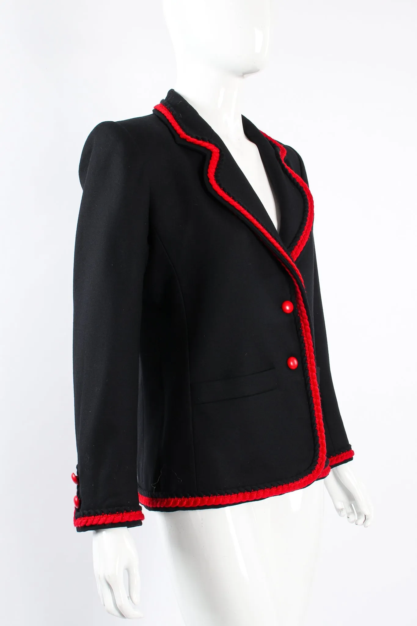 Braided Yarn Tipped Blazer