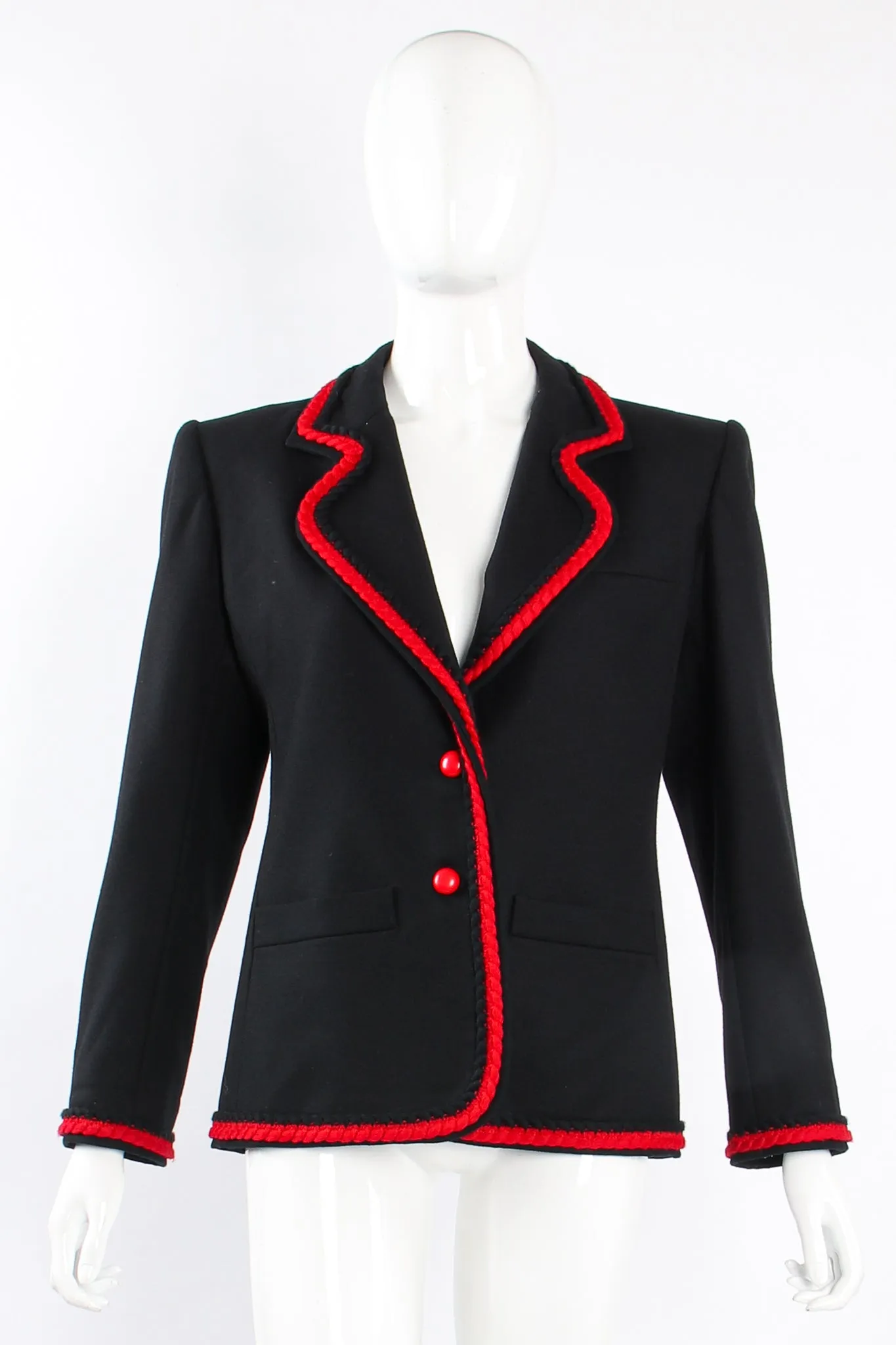 Braided Yarn Tipped Blazer