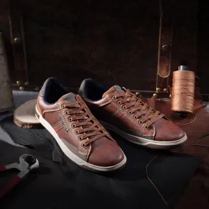 Brown Retro Style Men Shoes