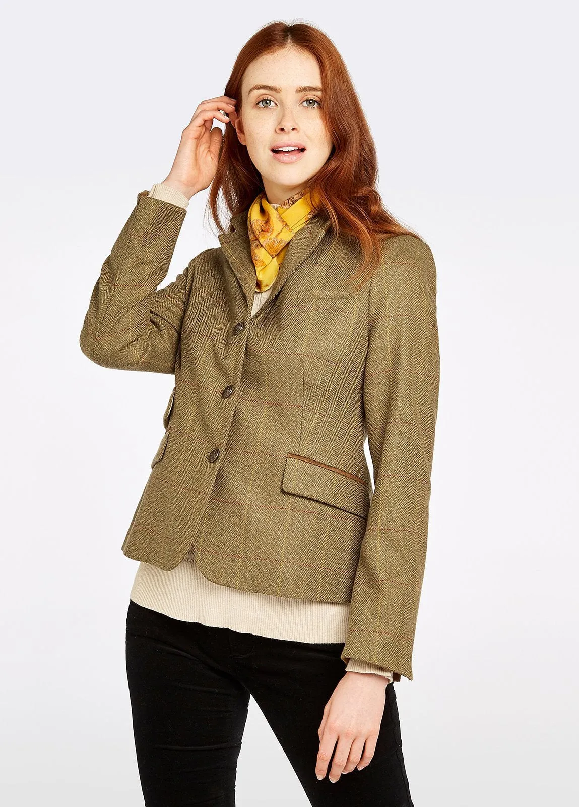 Buttercup Tweed Jacket - Elm