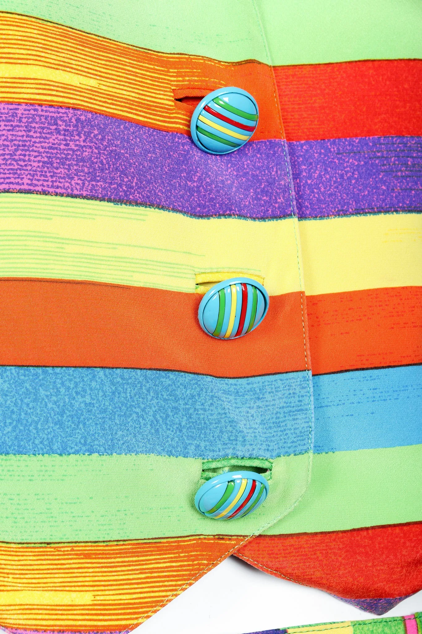 Carnival Stripe Vest & Skirt Set