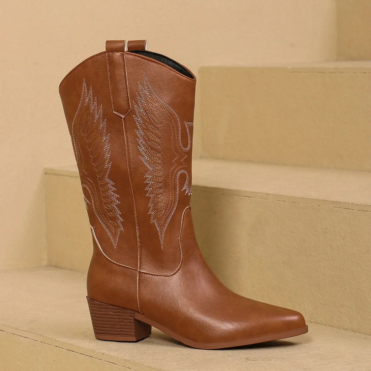 Celestia High-Knee Cowgirl Boots for Women