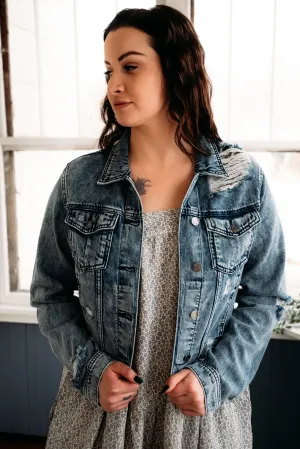 Cello Distressed Denim Jacket *FINAL SALE*