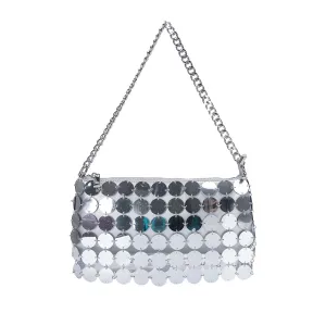 Chain Silver Sequins Handbag
