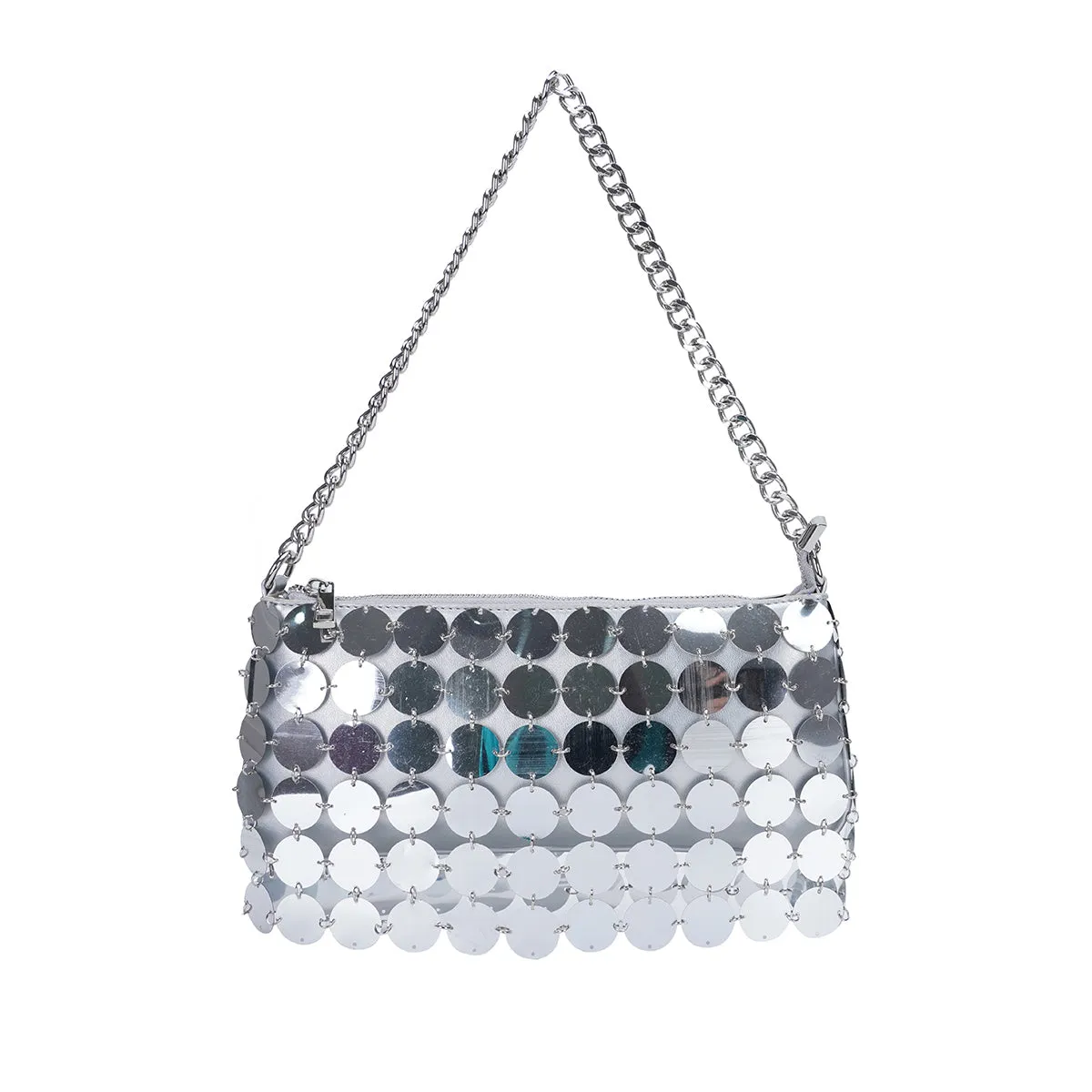 Chain Silver Sequins Handbag
