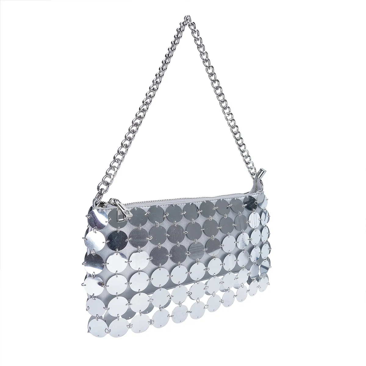 Chain Silver Sequins Handbag