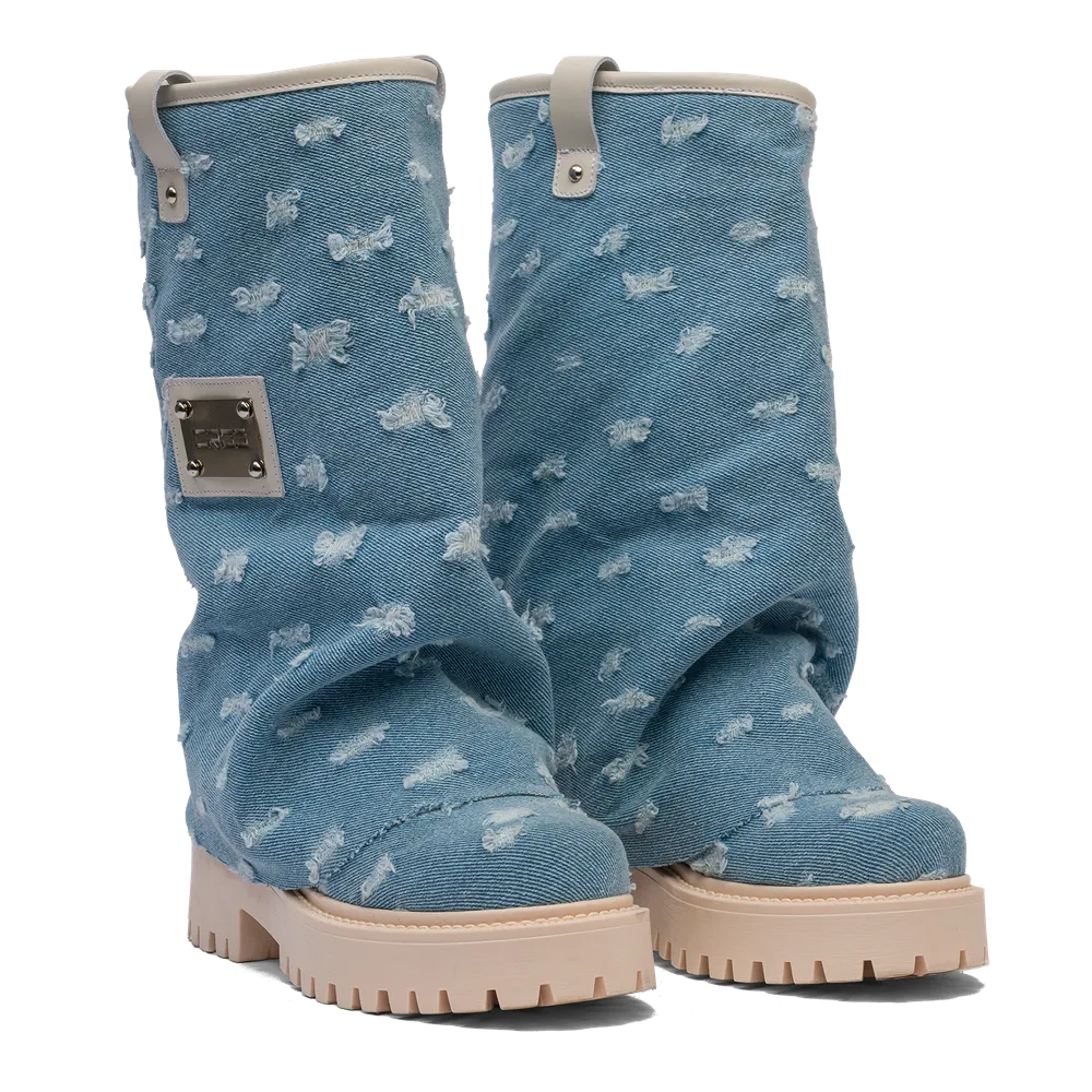 CHUNKY – Denim Boots Denim