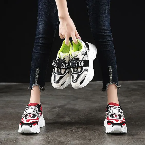 Color Block Dad Sneaker Shoes