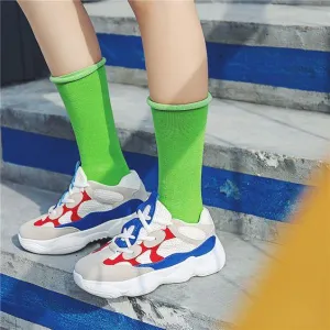 Color Block Trendy Dad Sneakers