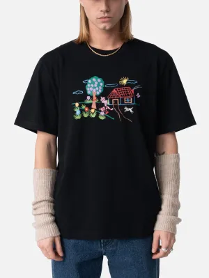 Coloring Boots T-Shirt - Black