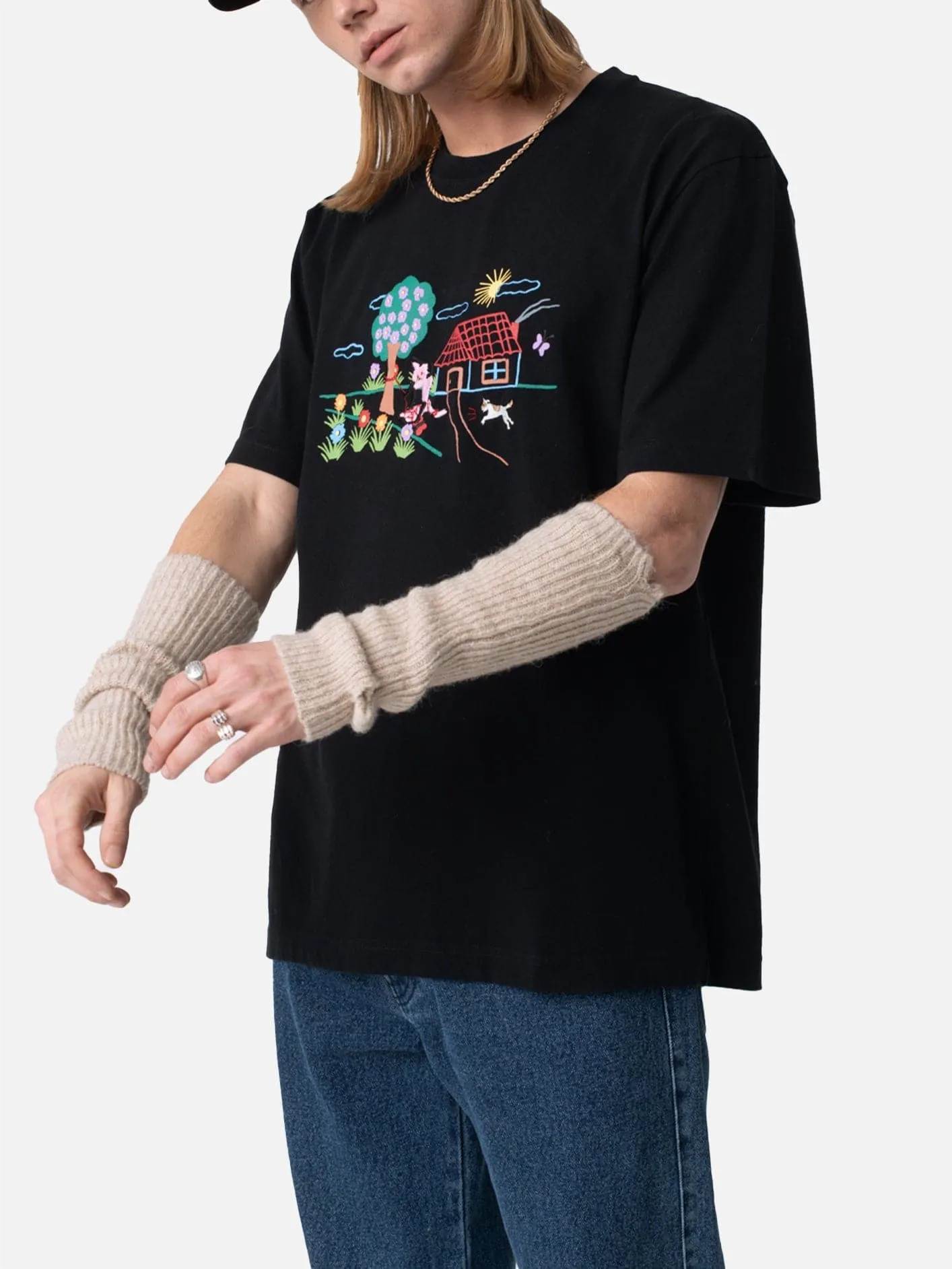 Coloring Boots T-Shirt - Black