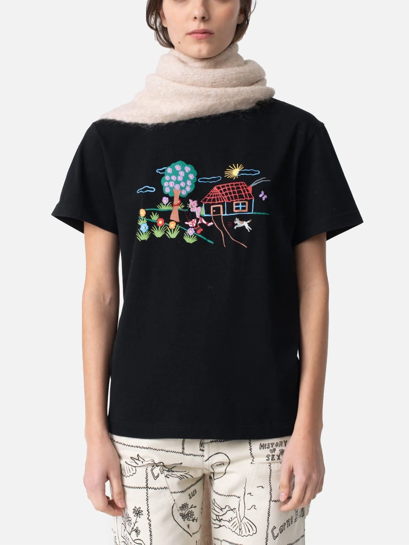 Coloring Boots T-Shirt - Black