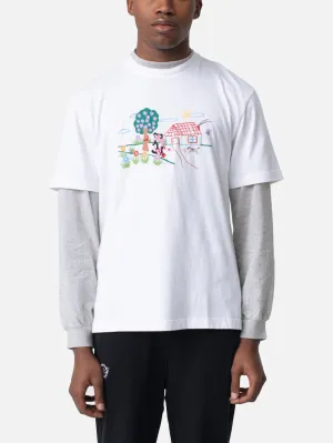 Coloring Boots T-Shirt - White