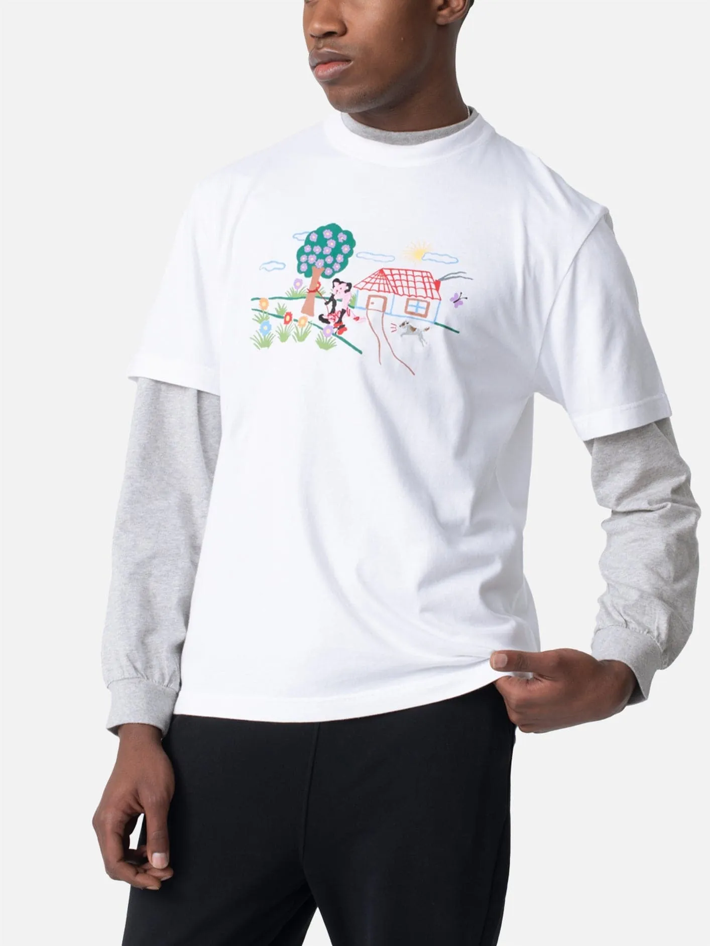 Coloring Boots T-Shirt - White