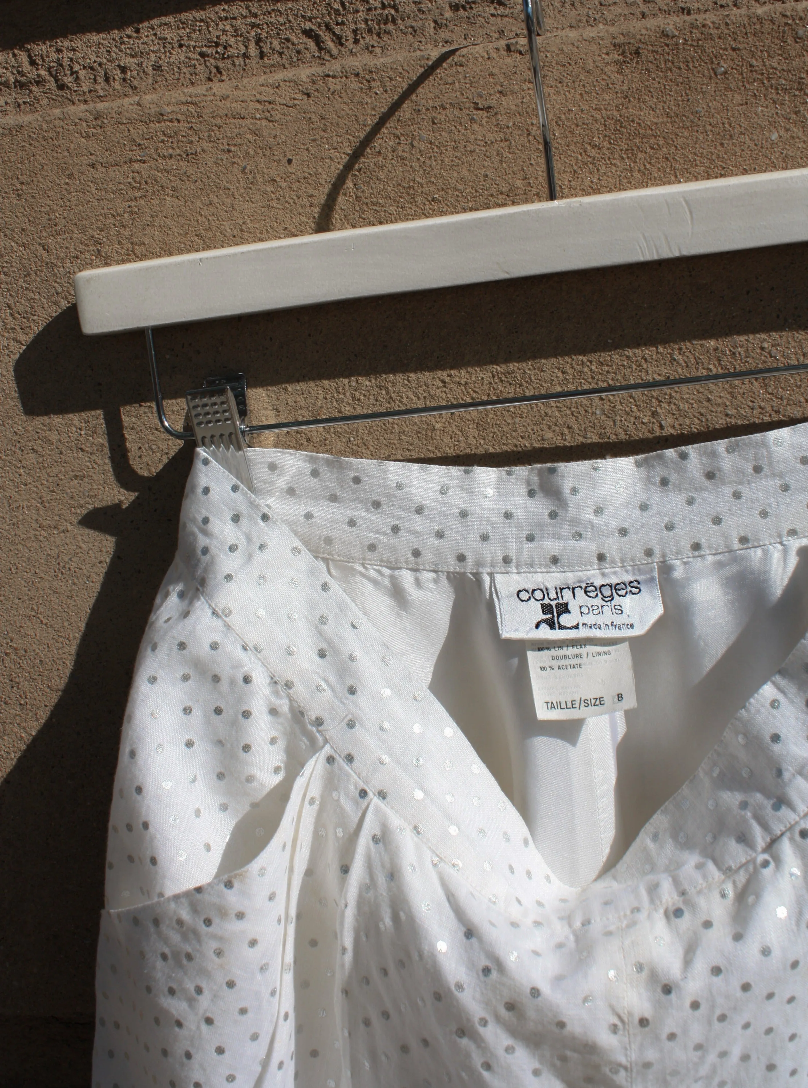 Courreges Polka Dot Linen Pants