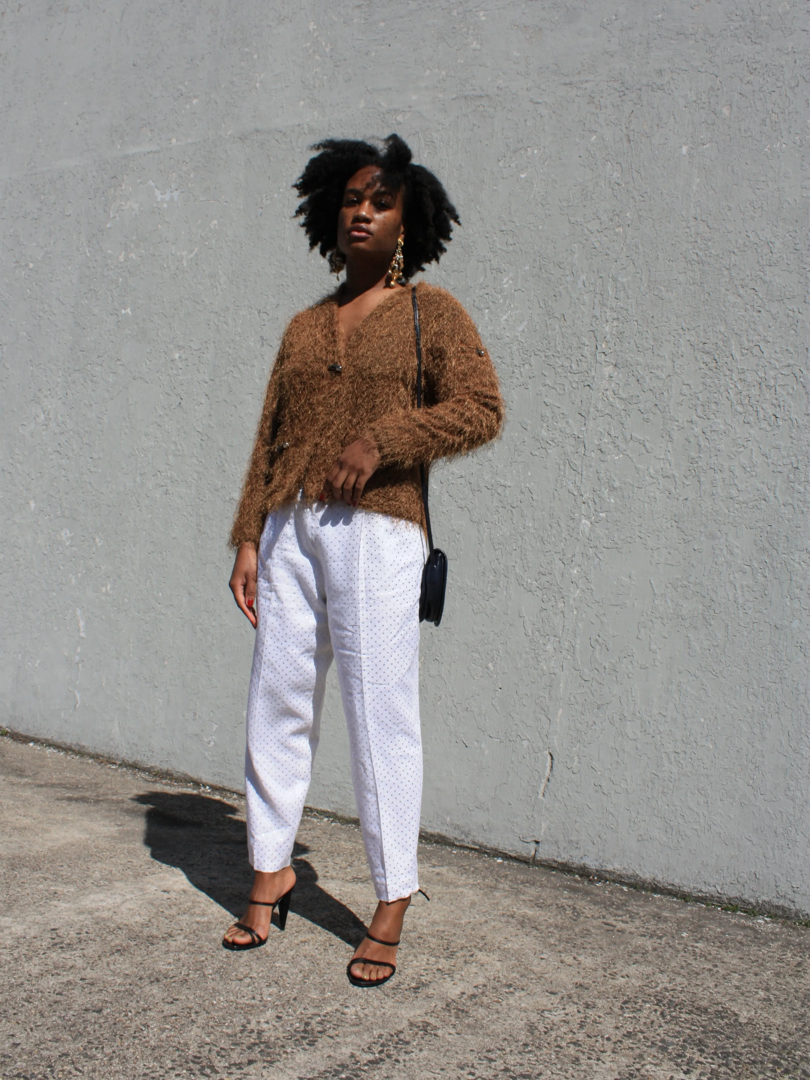 Courreges Polka Dot Linen Pants