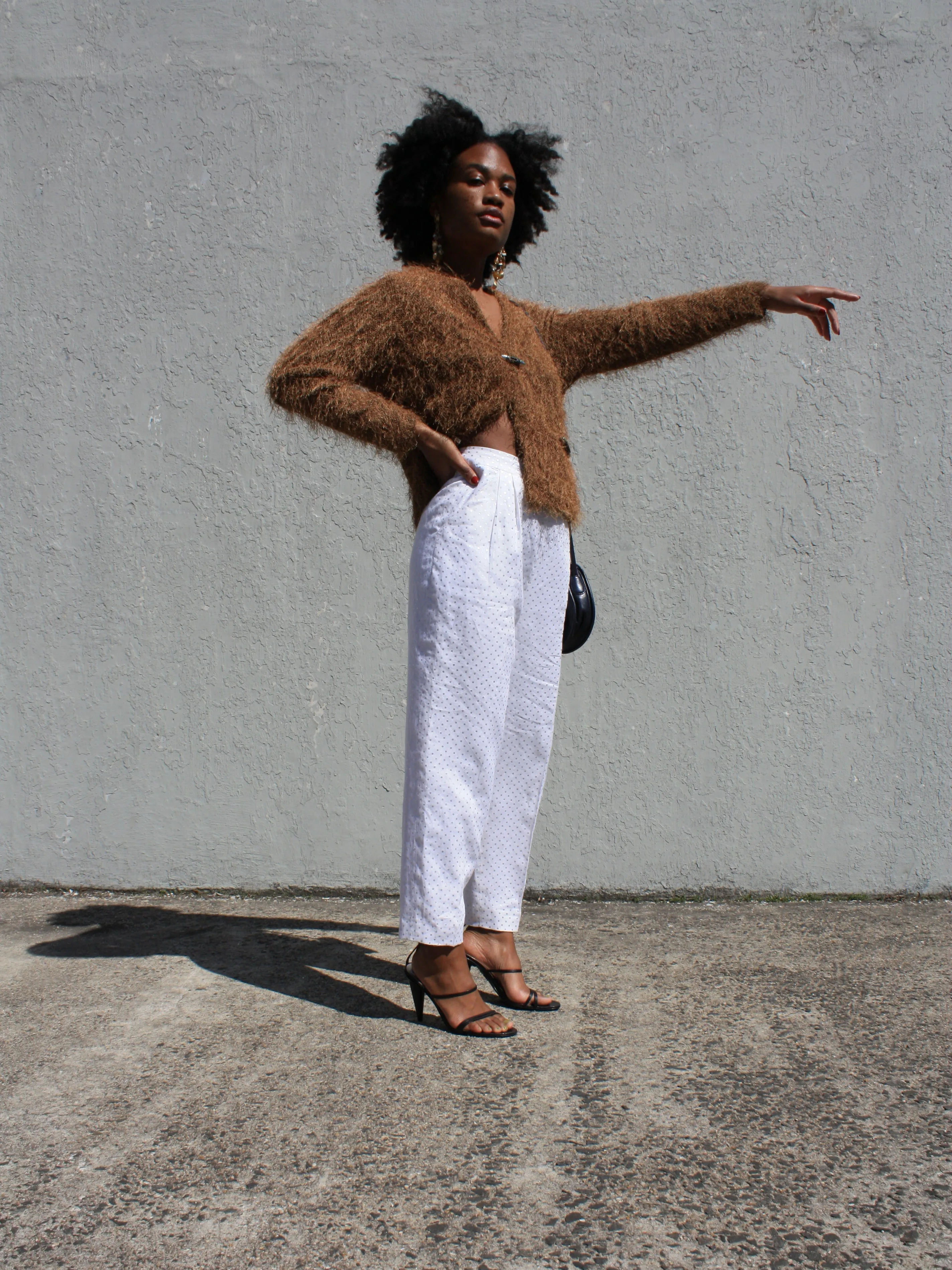 Courreges Polka Dot Linen Pants