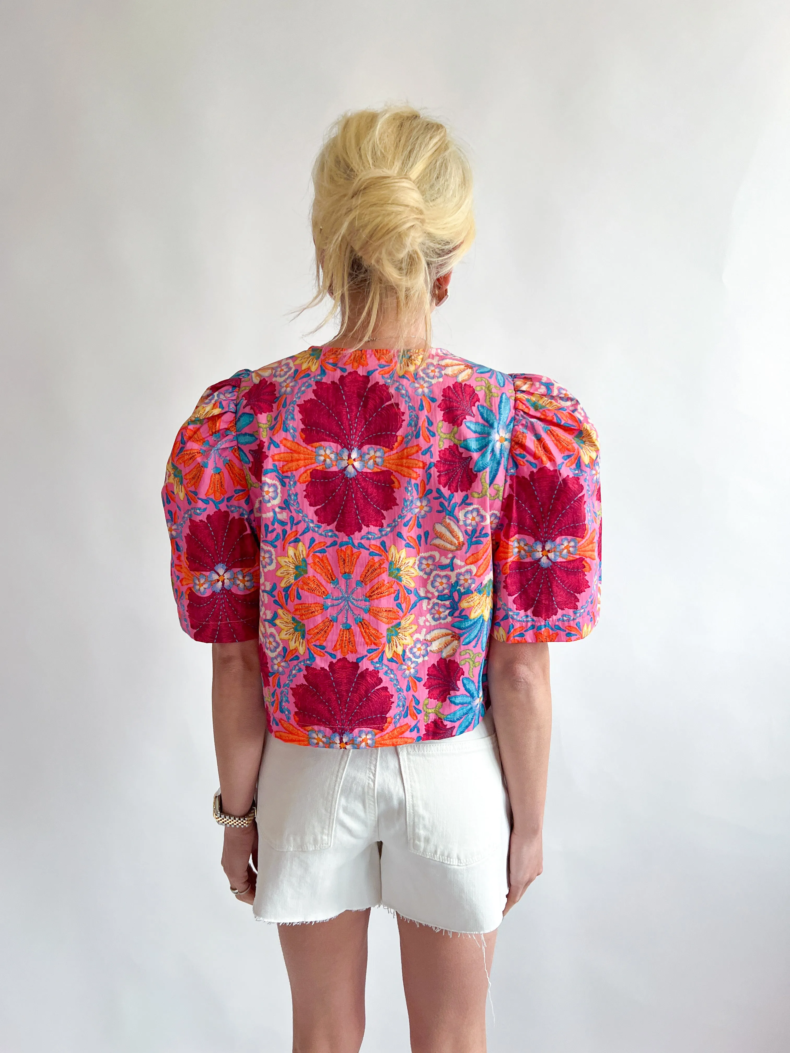 Danna Crop Floral Top