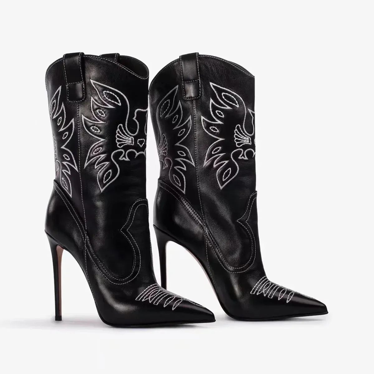Denim Slim Fit High Heels