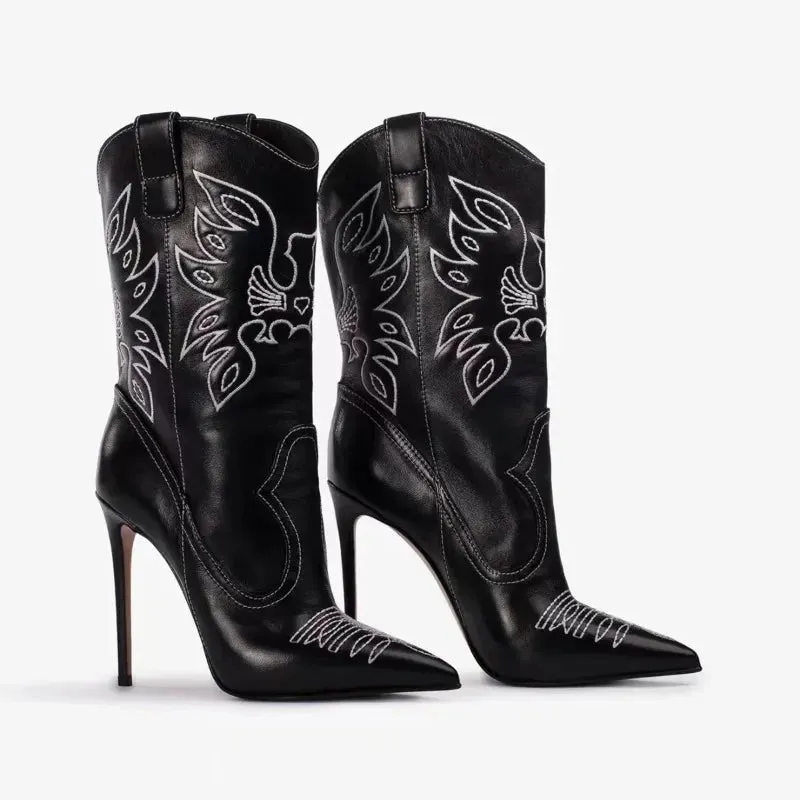Denim Slim Fit High Heels