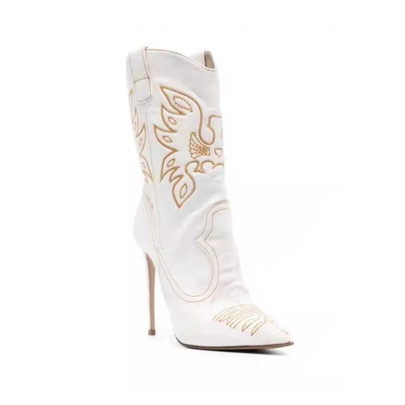 Denim Slim Fit High Heels