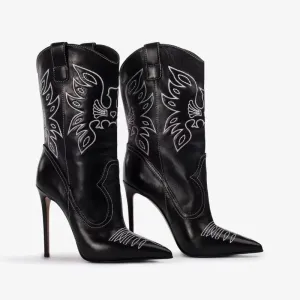 Denim Slim Fit High Heels