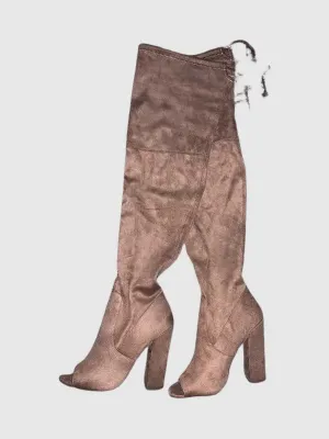 ELLIANA OVER-THE-KNEE BOOTS IN NUDE - SM REBOOTED