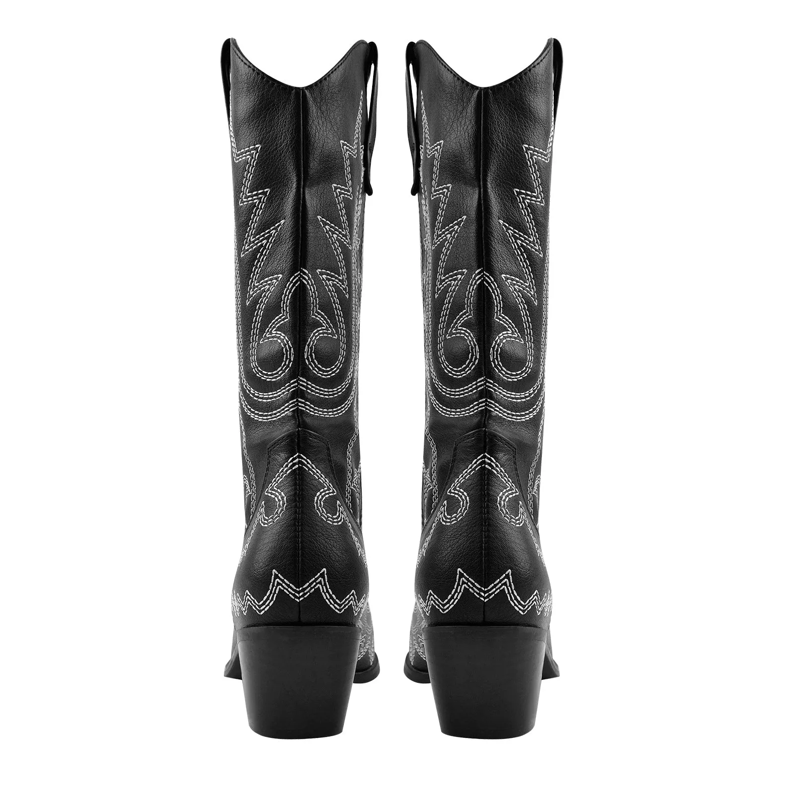 Embroidery Tapered Heel Western Boots