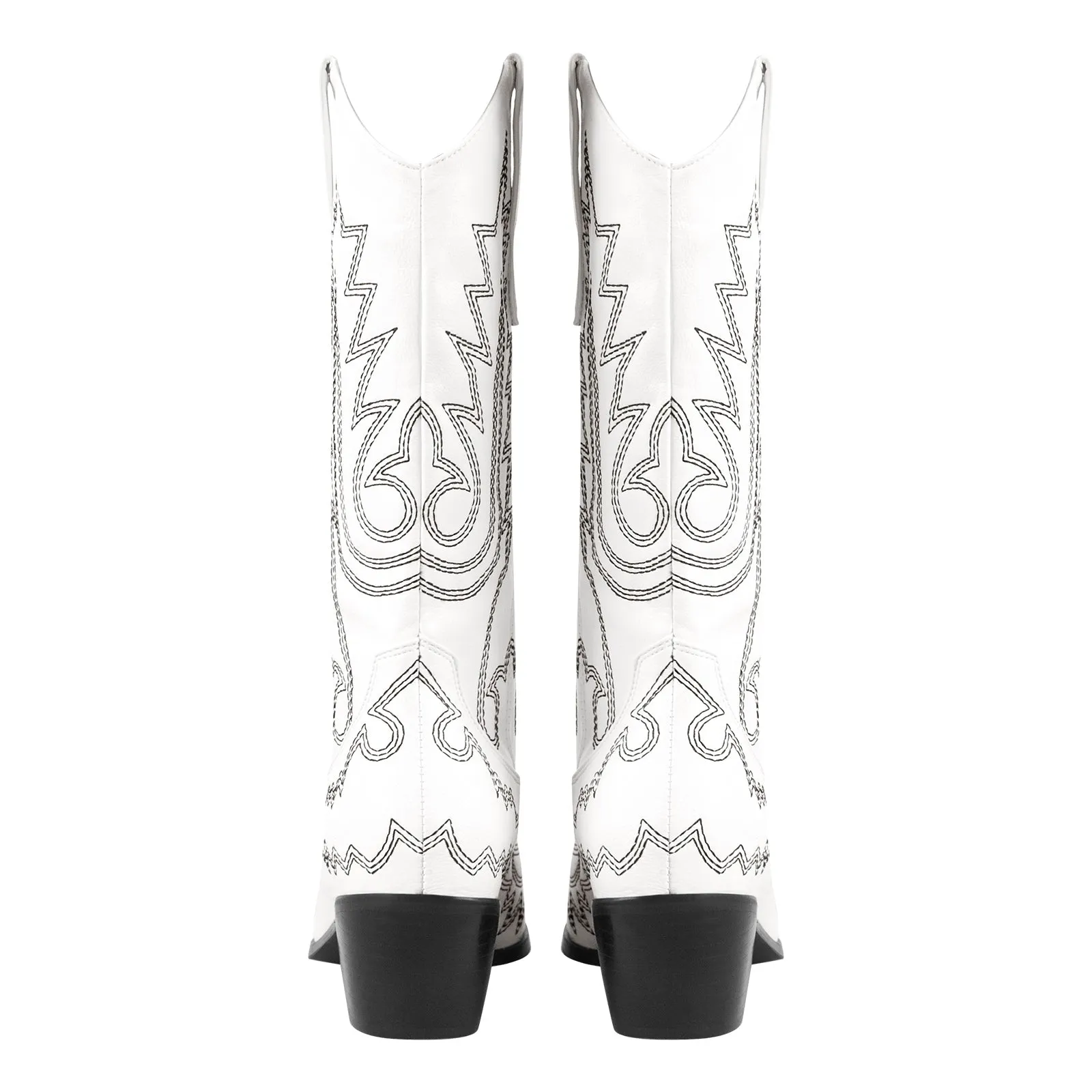 Embroidery Tapered Heel Western Boots