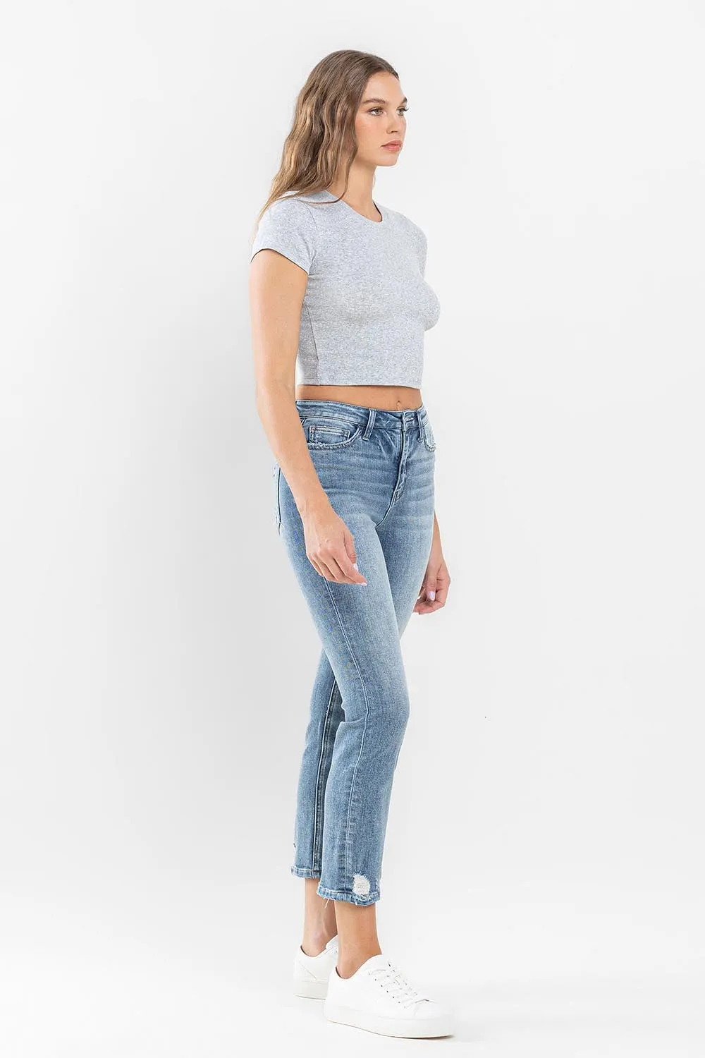 Flying Monkey Straight Cropped Jeans