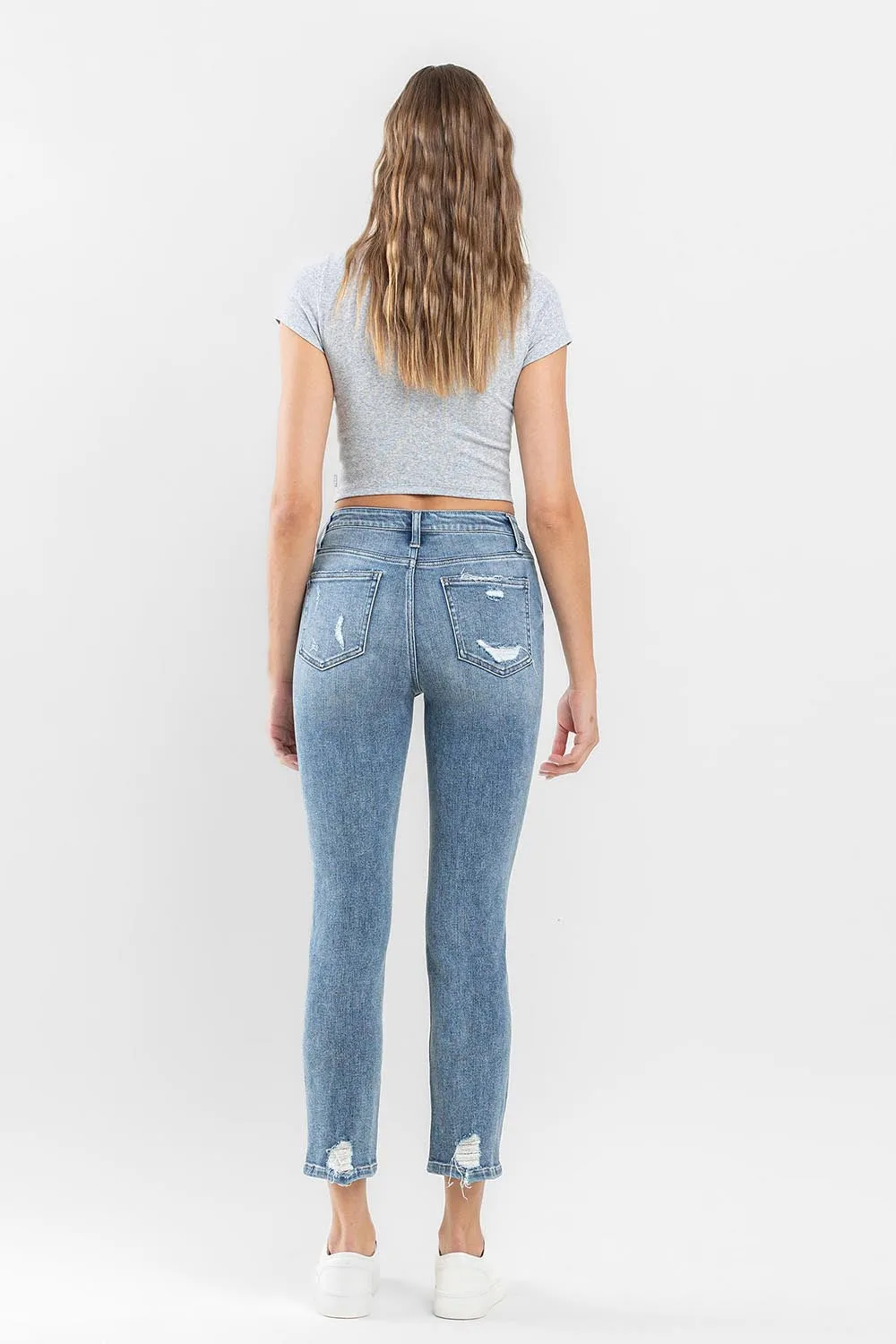 Flying Monkey Straight Cropped Jeans