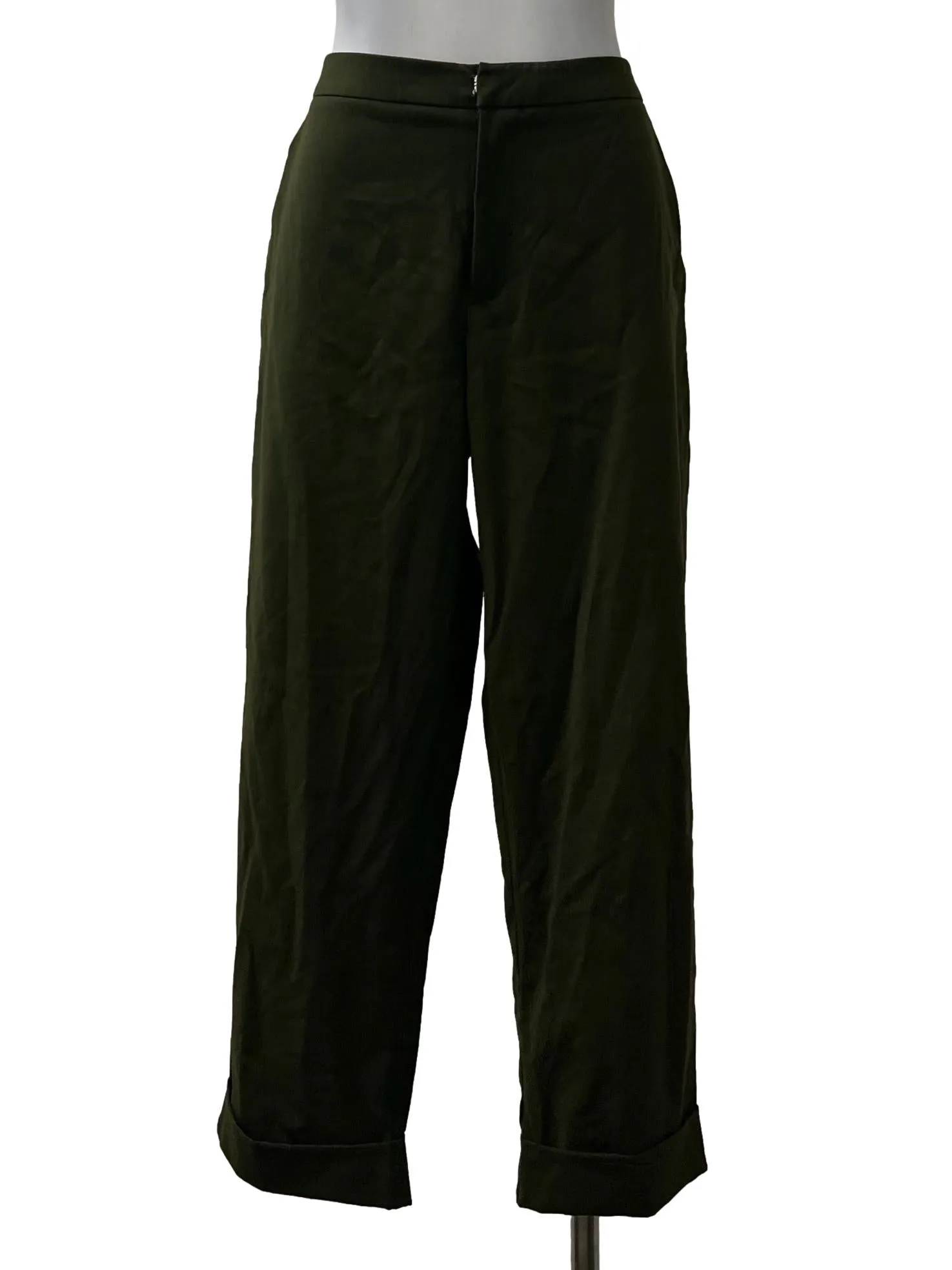 Forest Green Cropped Pants IGC