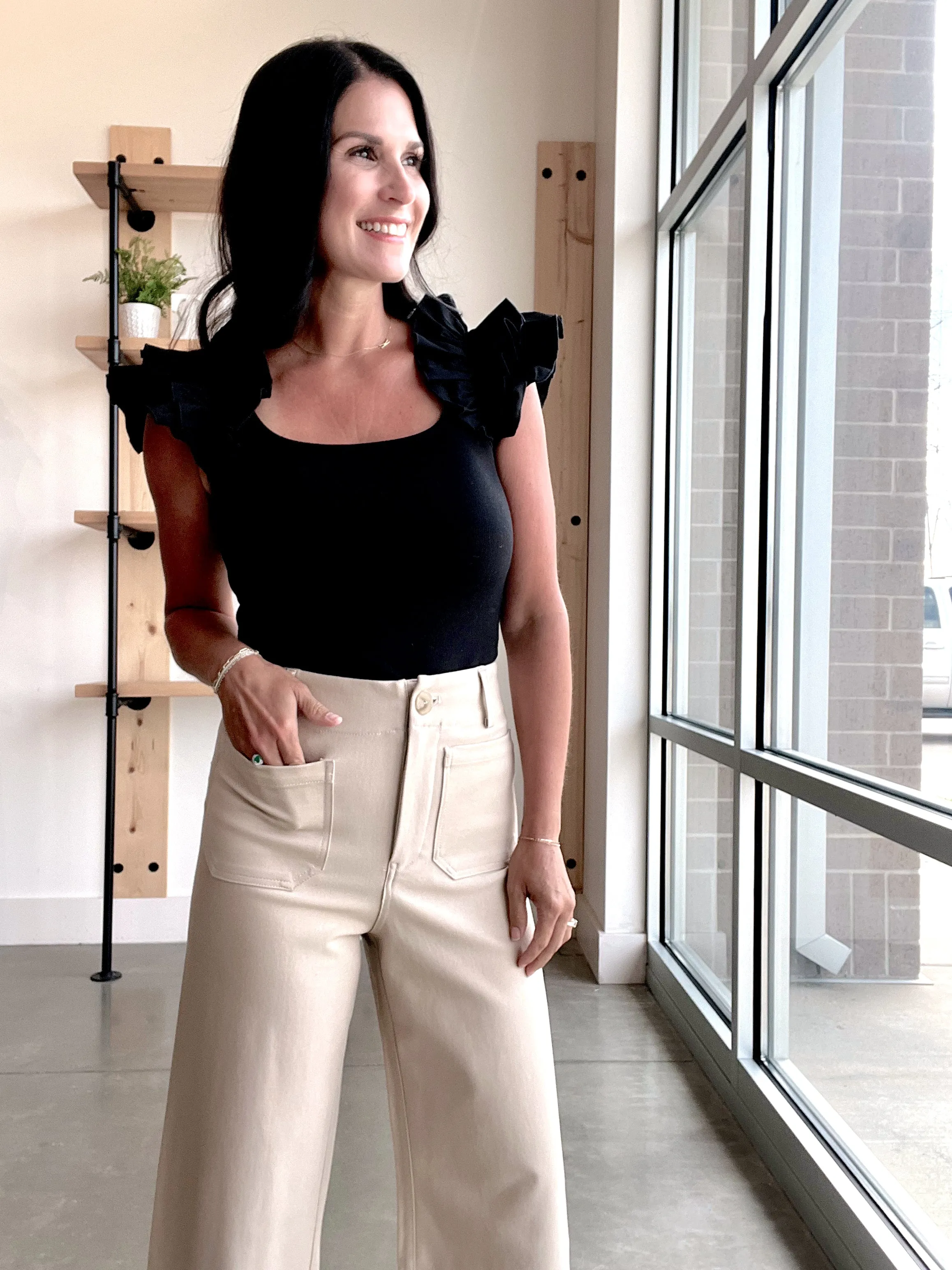 Front Pocket Knit Pants