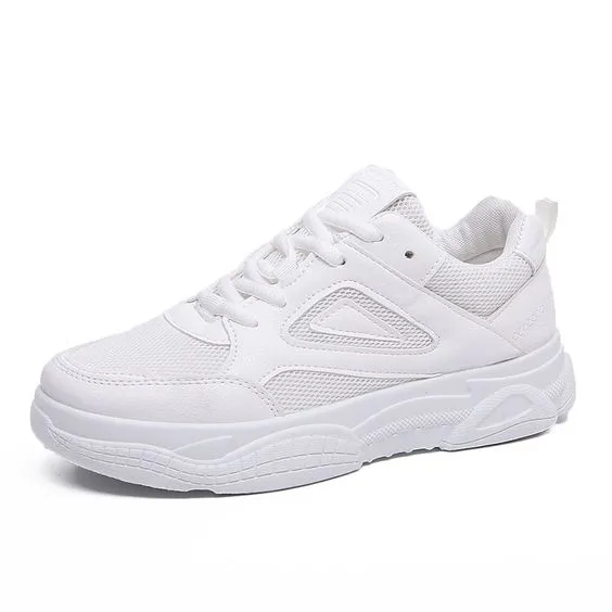 Girly White Sneaker Shoes