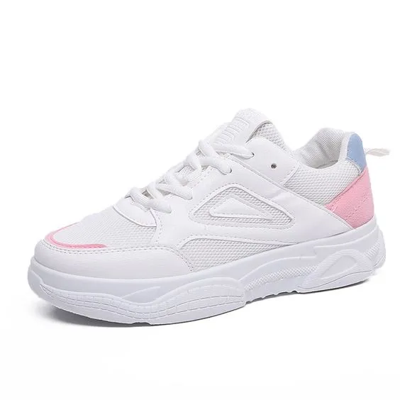 Girly White Sneaker Shoes