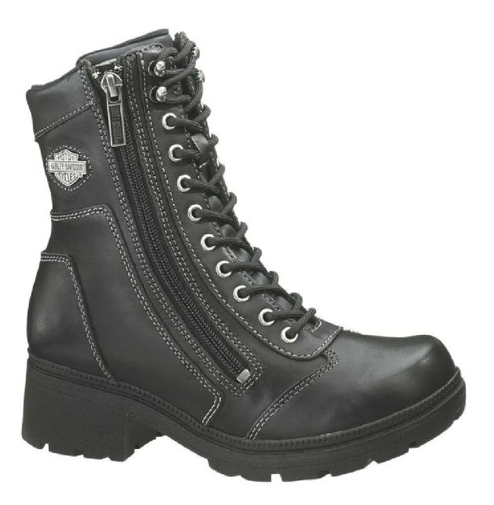 Harley-Davidson® Women's Tessa Leather Combat Style Boots D85262
