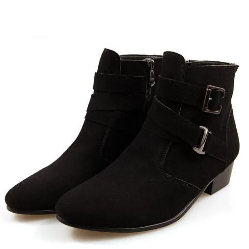 High Fashion Buckle High Top Dress Shoe