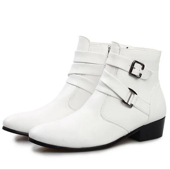 High Fashion Buckle High Top Dress Shoe