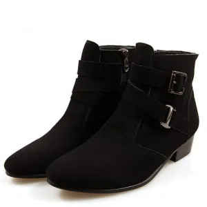 High Fashion Buckle High Top Dress Shoe