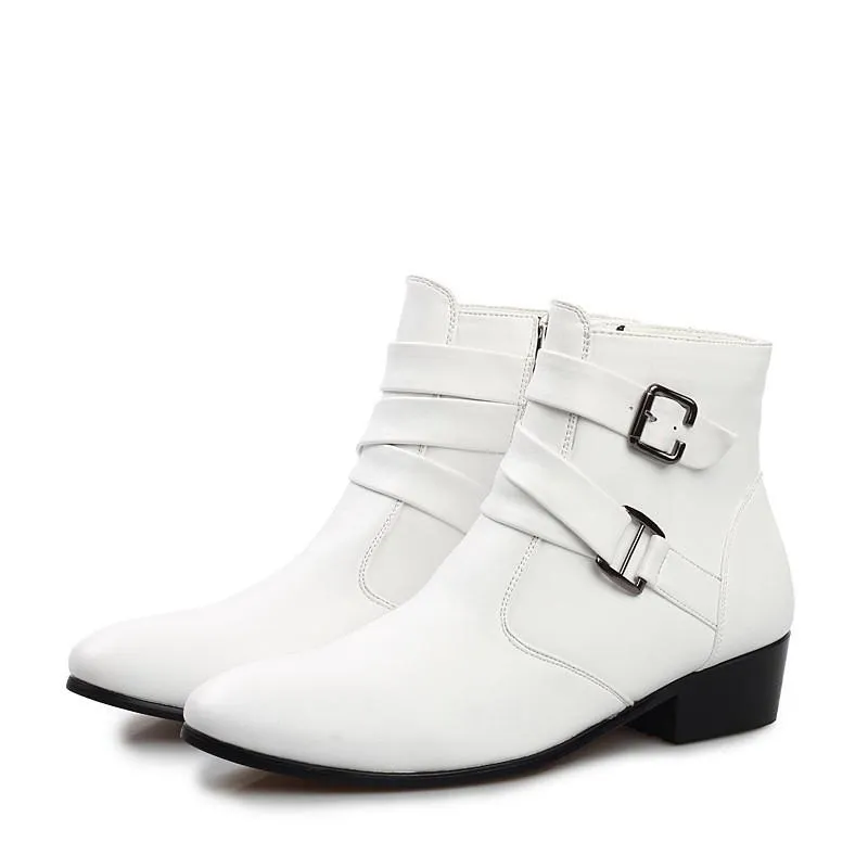 High Fashion Buckle High Top Dress Shoe