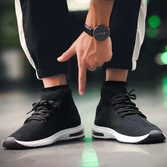 High Top Breathable Air Sock Sneakers