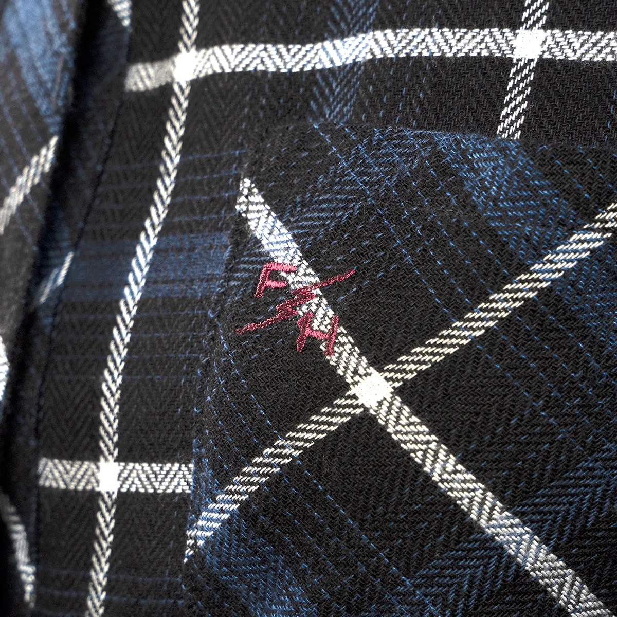 Honey Women's Flannel - Dust Blue/Black