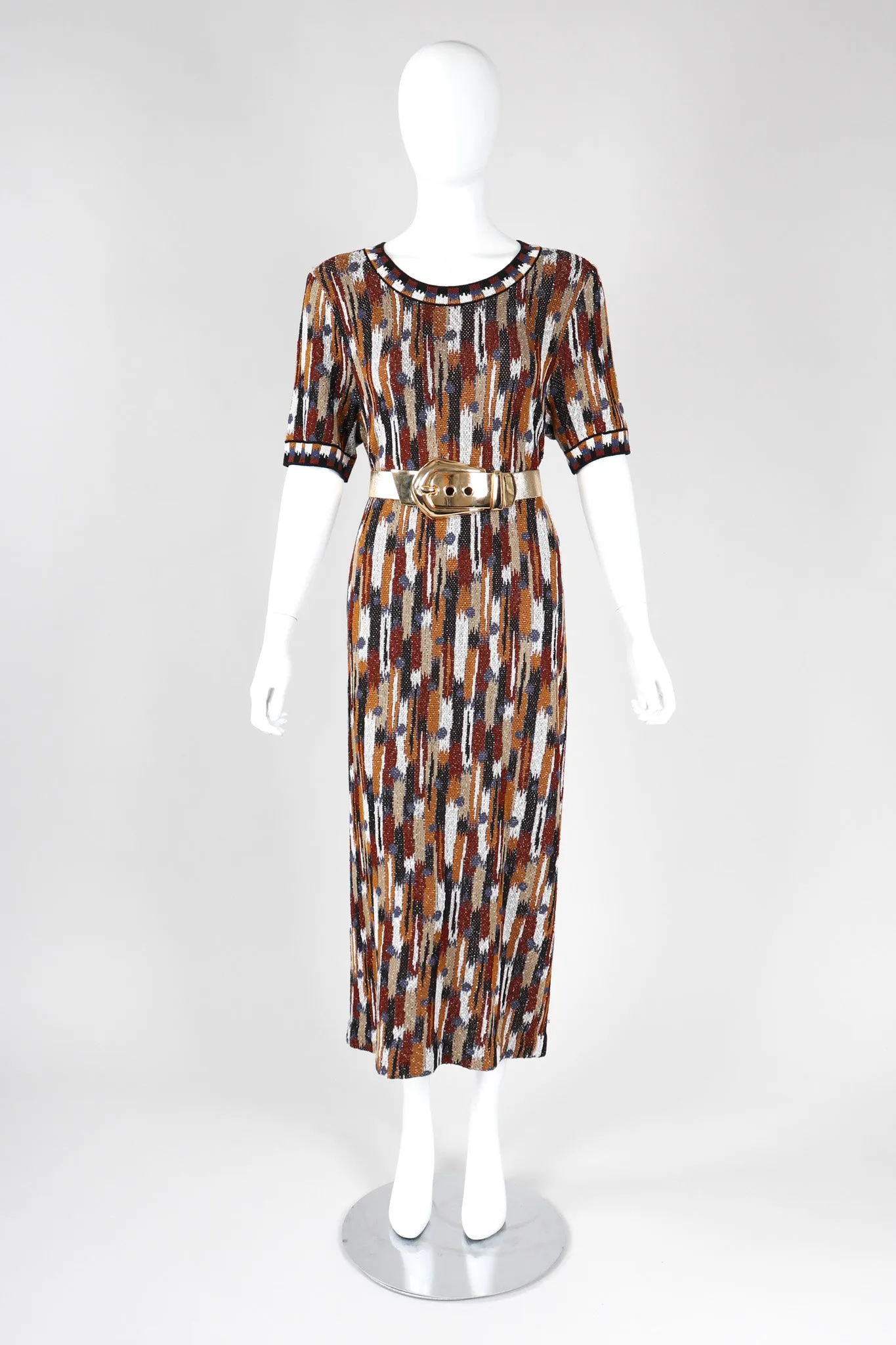 Ikat Knit Midi Dress